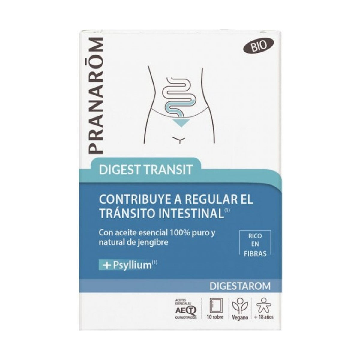 PRANAROM DIGEST TRANSIT CONTRIBUYE A REGULAR EL TRANSITO INTESTINAL SOBRES