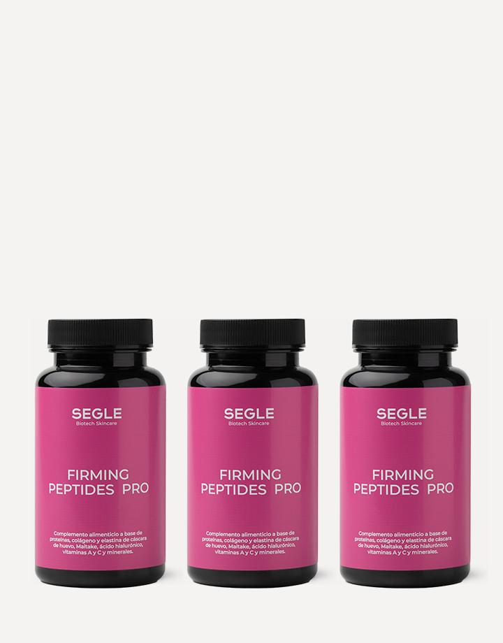Pack de tres envases de Segle Firming Peptides Pro, 60 cápsulas cada uno