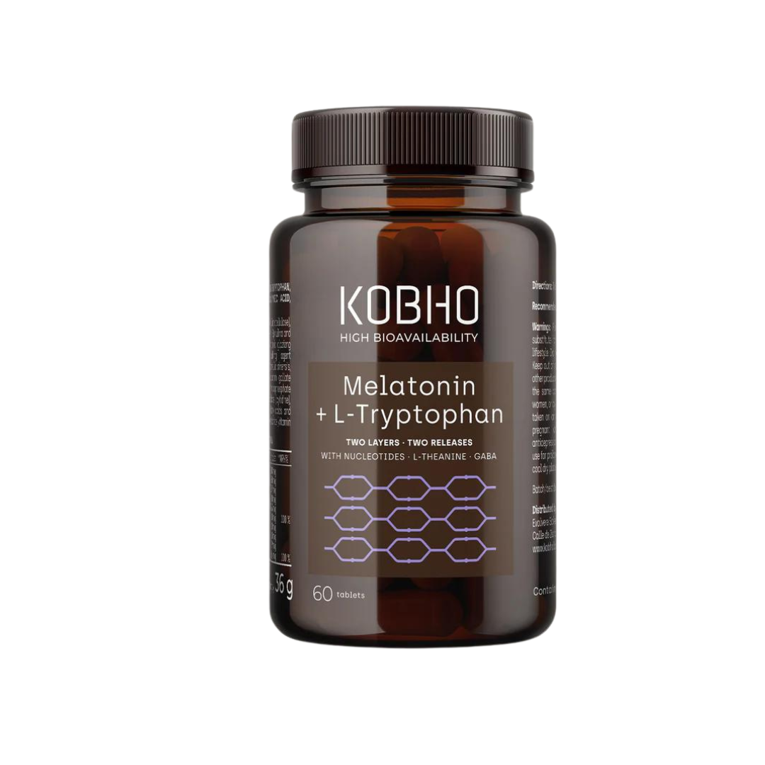 Kobho Melatonina + L-Triptófano 60 Comprimidos.