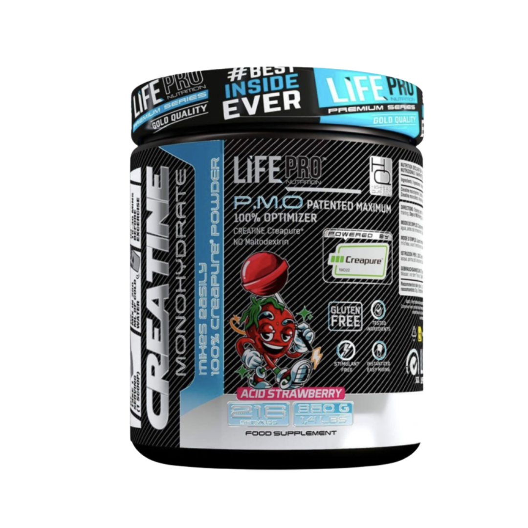 Life Pro Creatina Creapure Sabor Fresa Acida 650 G