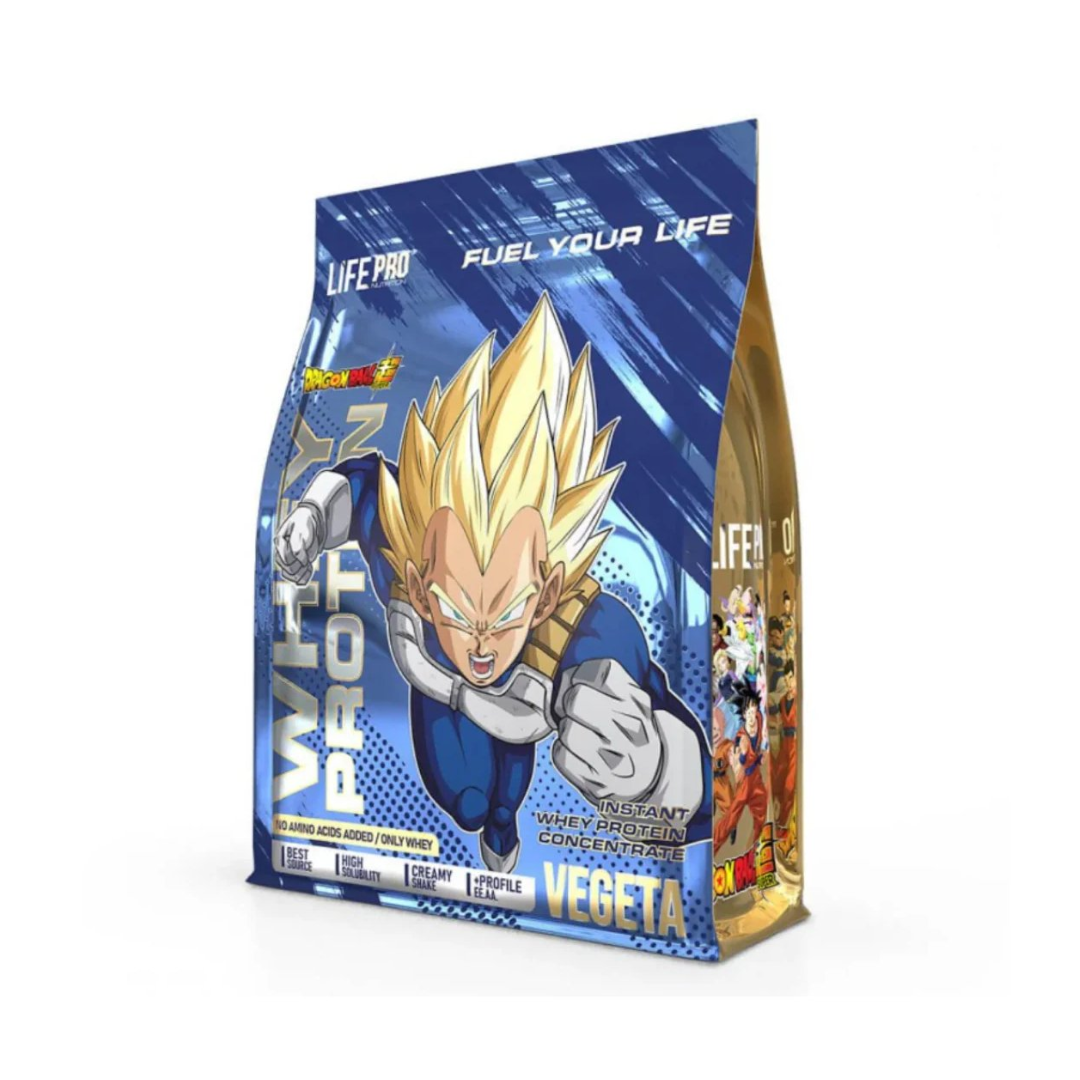 Life Pro Proteina Whey Dragonball Sabor Choco-Caramelo-Peanut 900Gr.